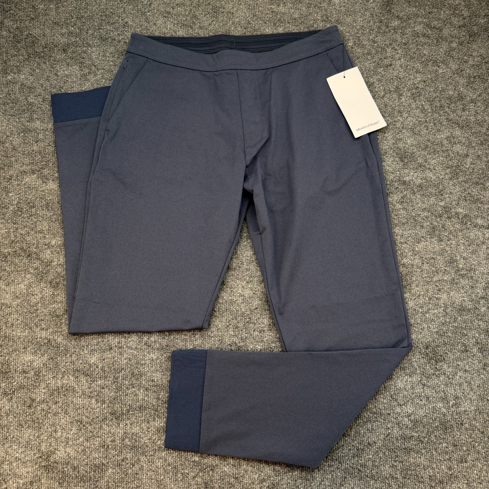 NWT MINISTRY OF SUPPLY Kinetic Jogger 32x30 BLUE Stretch Drawstring
